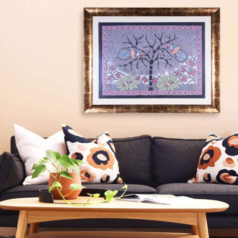 Tree of life Madhubani painting - Image 4