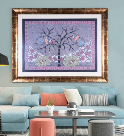 Tree of life Madhubani painting