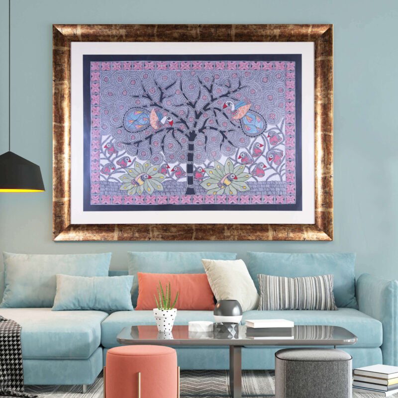 Tree of life Madhubani painting