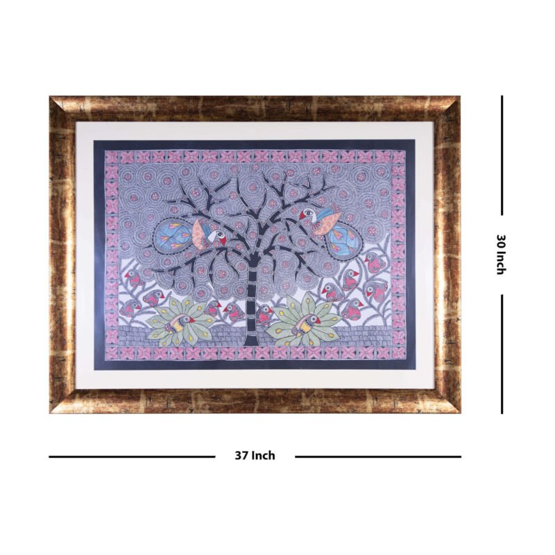 Tree of life Madhubani painting - Image 3