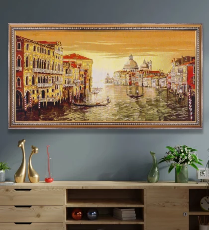 Charming Old Venice Tapestry Painting