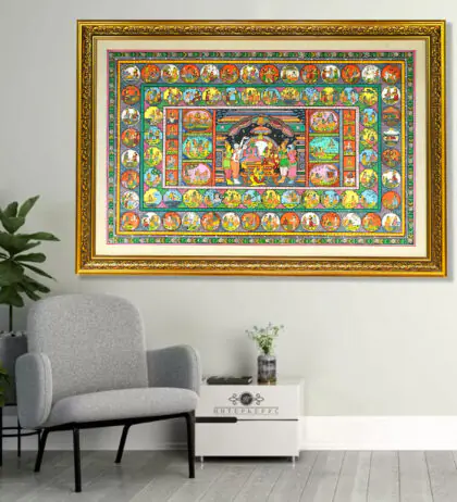 DIVINE RAMDARBAR PATTACHITRA PAINTING