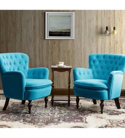 Blak Lounge Chair in Sea Green Color