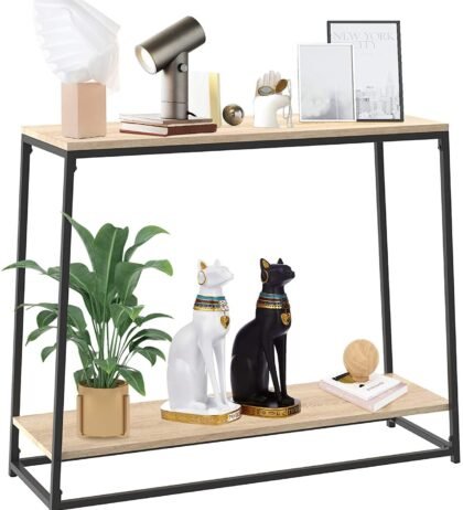 Lasance Console Table in Black and Brown Colour.