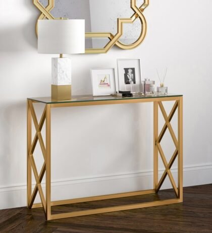Jodie Console Table in Golden Colour