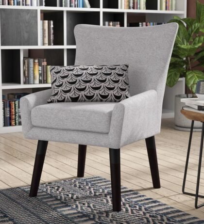 Cliff Lounge Chair in Bright Grey Color