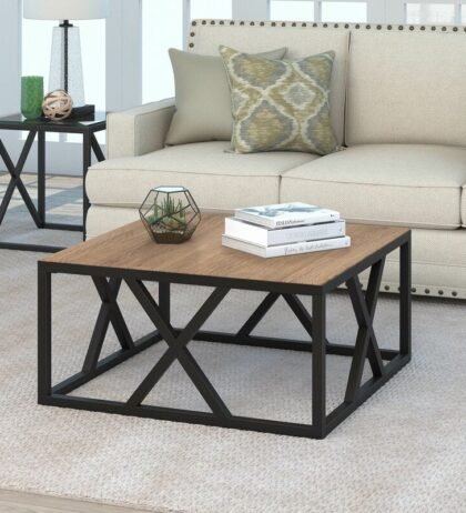 Doug Center Table in Black & Brown Colour