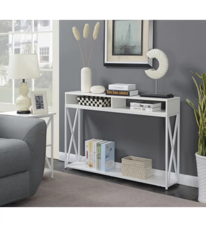 Lois Console Table in White Colour