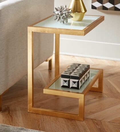 Healy Side Table in Golden Colour