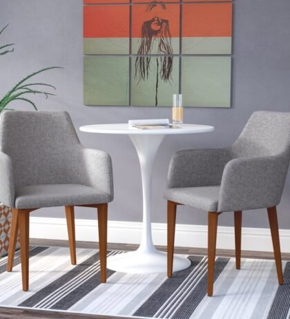 Kore Lounge Chair in Grey Color Set of 2