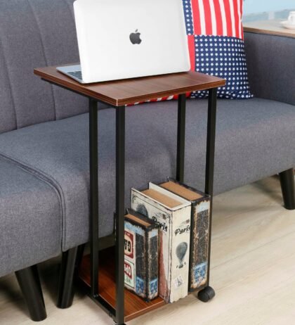 Harper Side Table in brown and Black Colour