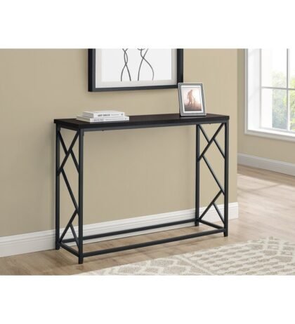 Correa Console Table Side in Black Colour