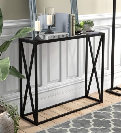 Greer Console Table in Black Colour.