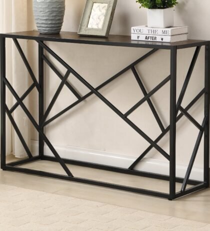 Biff Metal Console Table in Black Colour