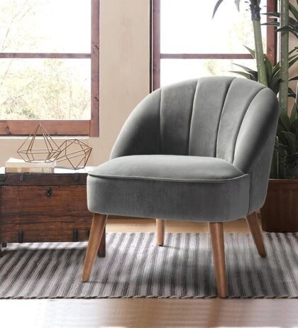 Lily Lounge Chair in Grey Color