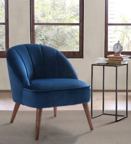 Lily Lounge Chair in Blue Color