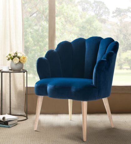 Alice Lounge Chair in Blue Color