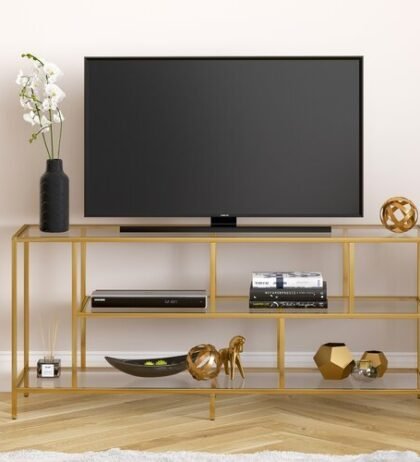 Abbie Console Table in Golden Colour