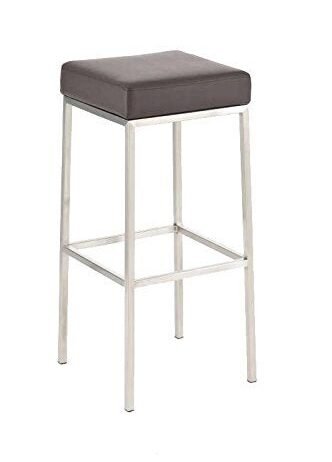 Mini Barstool in Grey Color - Stainless Steel