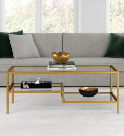 Jean Center Table in Golden Color