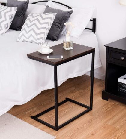 Barrie Side Table in Brown Color