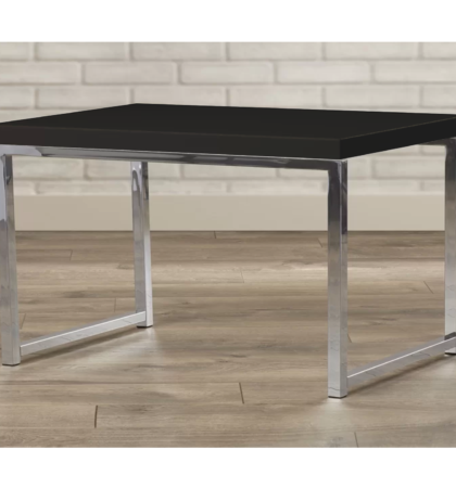 Alix Center Table in Black Color - Stainless Steel