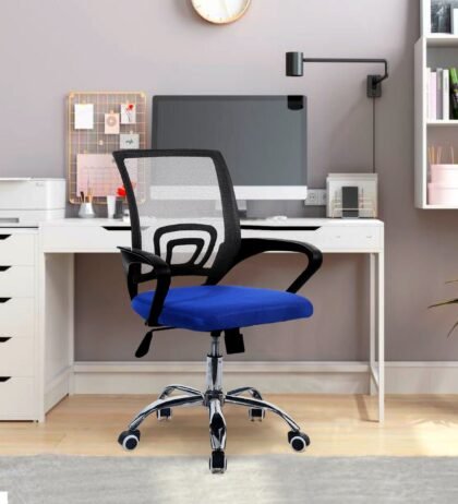 Cozy Mesh Office Chair in Blue Color