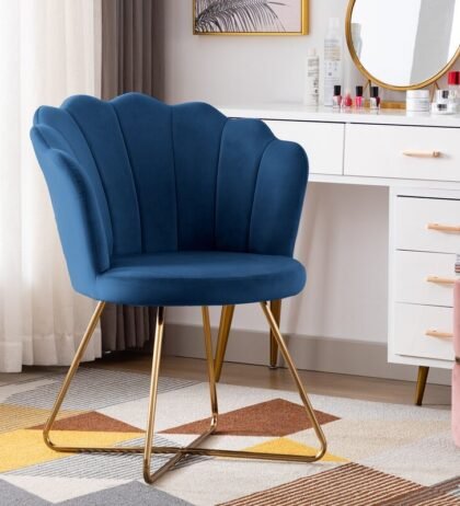 Emily Designer Lounge Chair Golden Base
