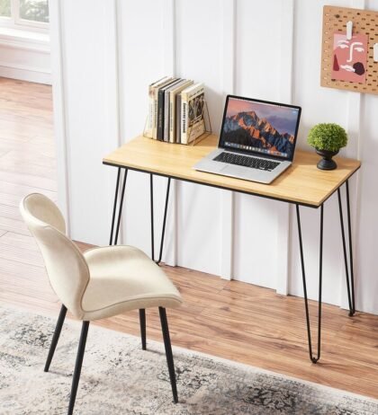 Cruise Computer Table in Beige Color By Azazo