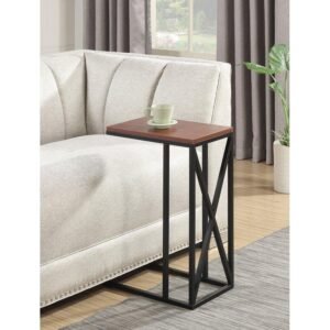 Marin Side Table in Black and Brown Colour