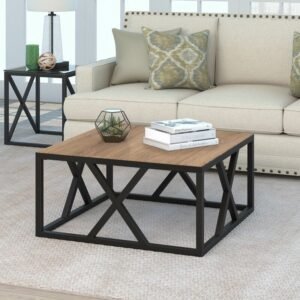 Doug Center Table in Black & Brown Colour