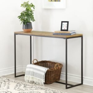 Marie Console Table in Black and Brown(MDF Board) Colour