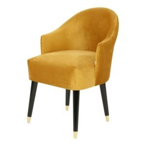 Darry Lounge Chair in Golden Color