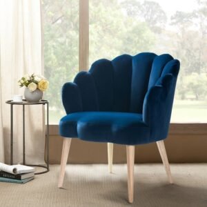 Alice Lounge Chair in Blue Color
