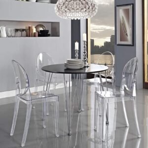 Ghost Byrne Chair Transparent Crystal Finish Dining Chair