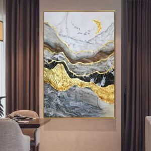 Natural Landscape Abstract Art Handmade Oil Painting On Canvas Framed MODERN ART