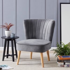 Carrie Lounge Chair in Grey Color
