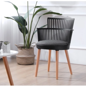 Klaus Cafe Chair in Black Colour