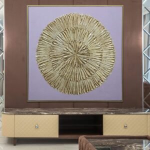 Resplendent Gold Flower MODERN ART