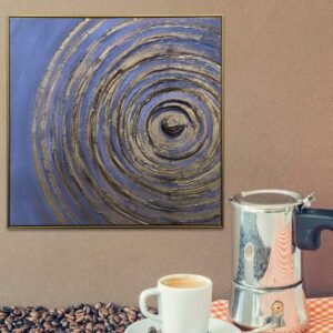 Splendid Golden Swirls MODERN ART