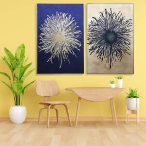 Twin Blossoms MODERN ART | 31*47 inches.