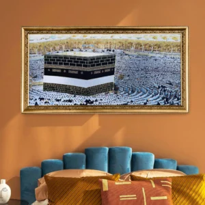 Mecca Medina: Tapestry Art Hand Woven Intricate Painting