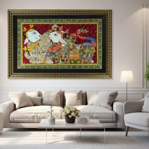 DIVINE COW PATTACHITRA PAINTING | 32*48 inch.